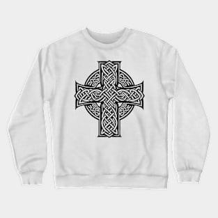 Traditional Celtic Cross - Vintage Faded Design Crewneck Sweatshirt